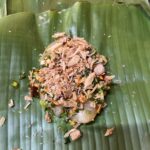 Fish grill in banana leaf